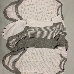 Baby onesies , Burt's Bees, set of 5, 0-3 months